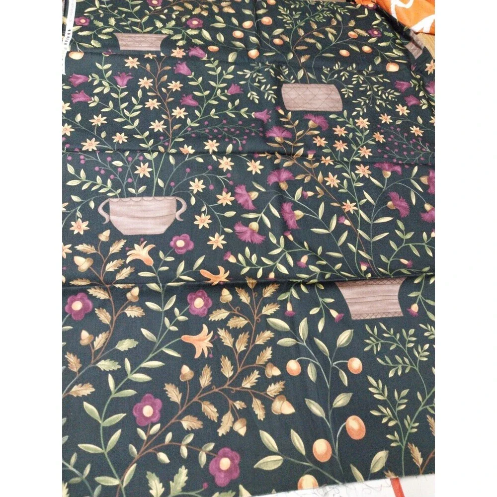 3/4 Yard Cotton Fabric Folk Americana By Angel Parish for P & B Fabrics